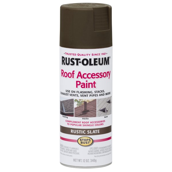 Rust-Oleum Rustic Slate, Flat, 12 Oz 285222